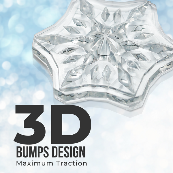 3D Transparent Snowflake Stomp Pads (1.96