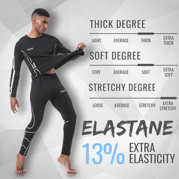 Thermal Underwear For Man (Black)