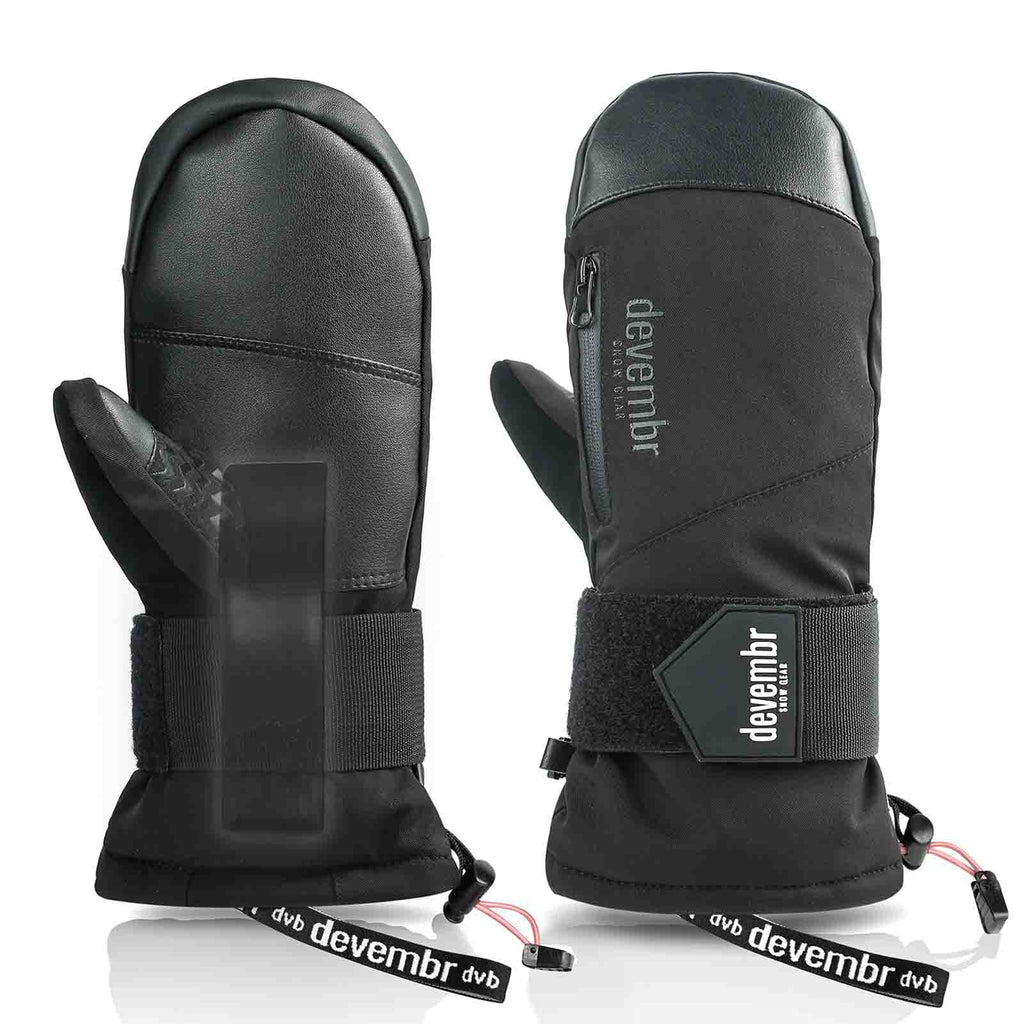 Snowboard & Ski Mittens with Removable Wrist Guard